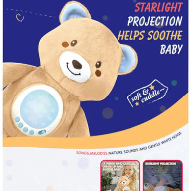Multi-Effects Musical Star Light Projection Bear